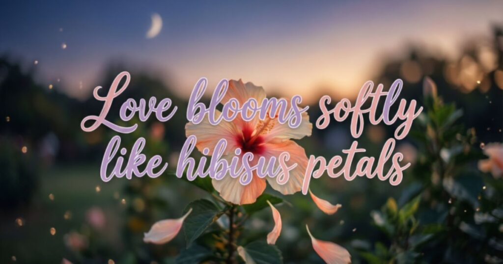 Best Hibiscus Quotes About Love
