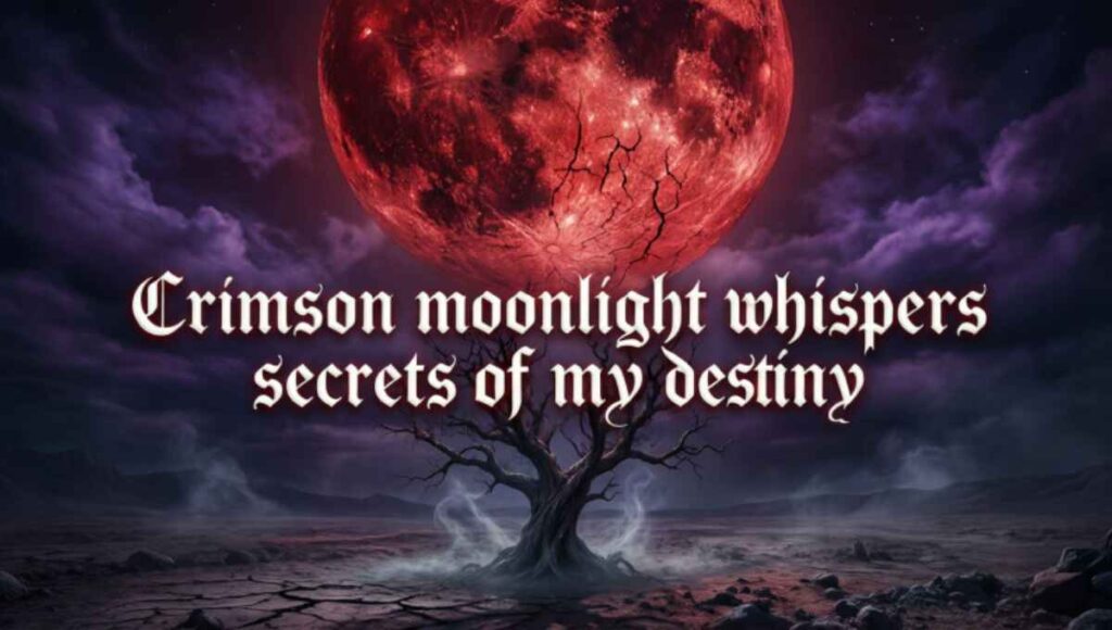 BLOOD MOON CAPTIONS ABOUT DESTINY
