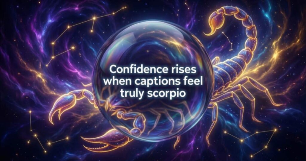 Scorpio Captions For Instagram That Slay