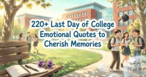 220+ Last Day of College Emotional Quotes to Cherish Memories