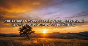 280 Blessings Motivation Tuesday Morning Inspirational Quotes to Inspire, Motivate, and Uplift Your Day