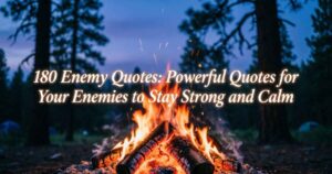 180 Enemy Quotes: Powerful Quotes for Your Enemies to Stay Strong and Calm 